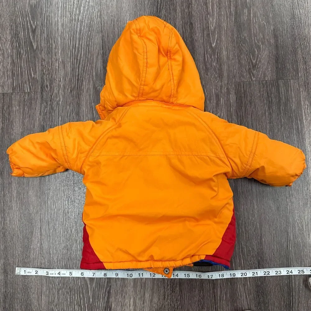 Rugged Bear Orange,Red,Blue Baby Infant Unisex Puffer Warm Coat Jacket Hood‎ 12M